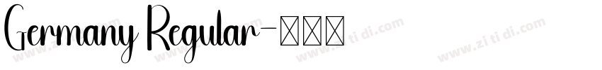 Germany Regular字体转换